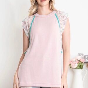 Stylish Pink Women's Muscle Tee